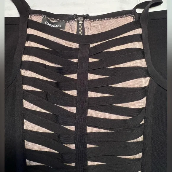 Vintage / Rare BeBe BodyCon Dress Sz S - Picture 7 of 10
